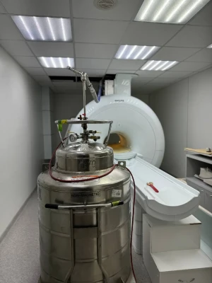 Заправка МРТ жидким гелием